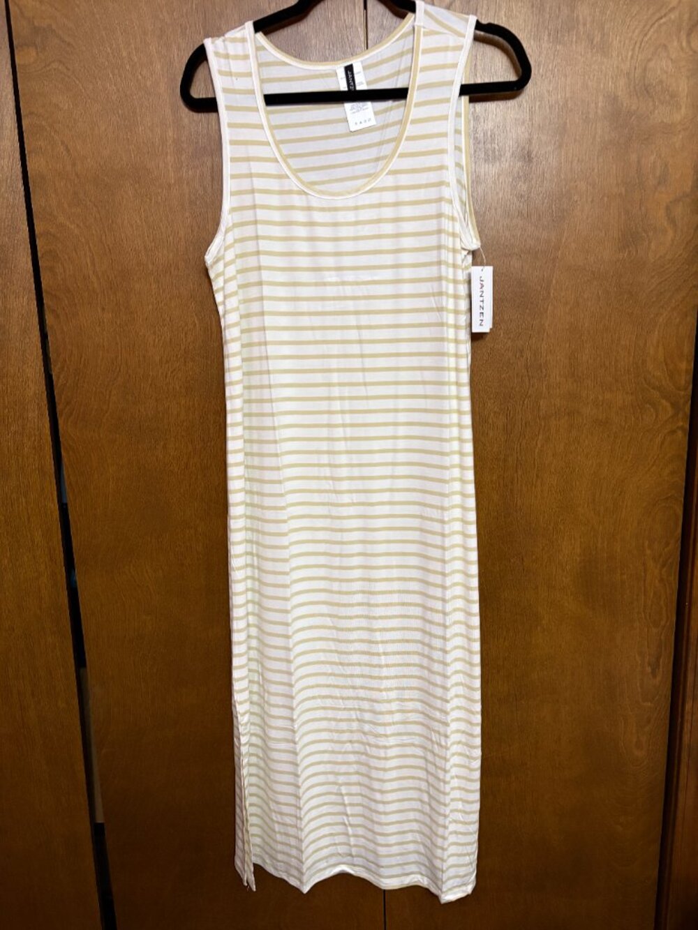 Jantzen Sleeveless Striped Knit Cover-Up Dress - Size: Large - NWT